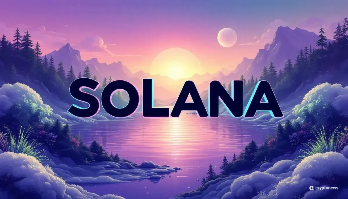 大手取引所に送金されるソラナ(SOL)の動きを象徴する抽象的なデジタルアート