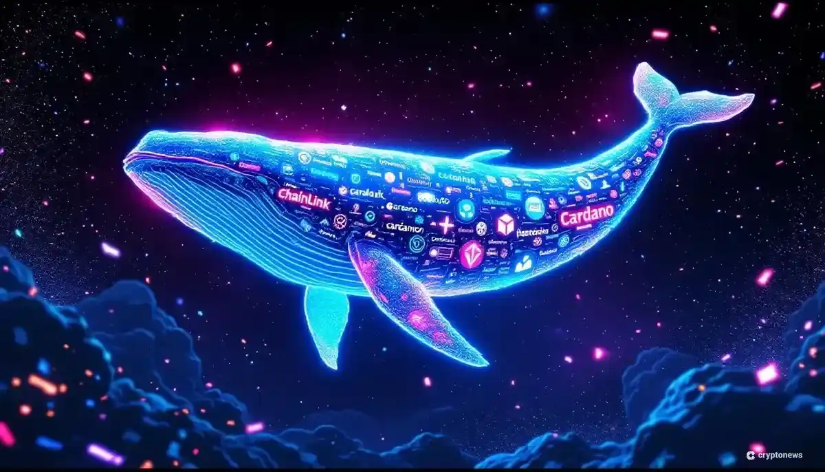 米CPI発表を前にクジラ(大口保有者)が購入している新しい仮想通貨のイメージ