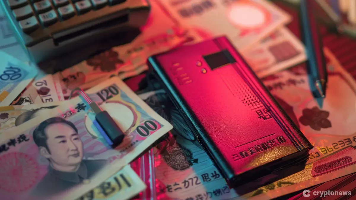 仮想通貨（暗号資産）担保ローンでお金を借りるイメージ