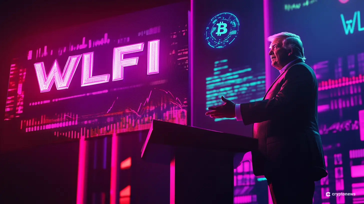 WLFIと登壇するドナルド・トランプ