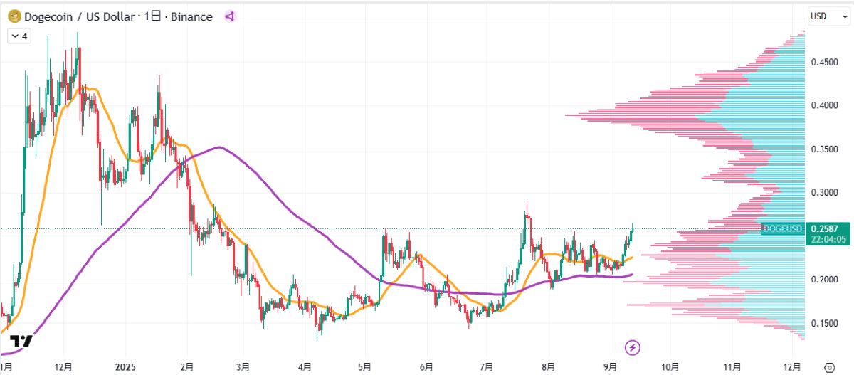 DOGE日足チャート