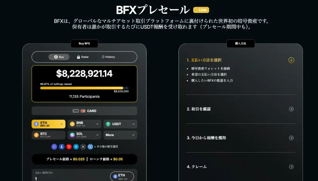 BlockchainFXプレセール