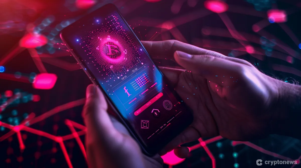 ブロックチェーン技術をスマホで活用するイメージ