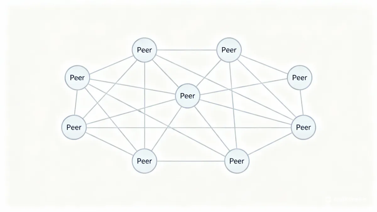 P2P（ピアツーピア）の図解