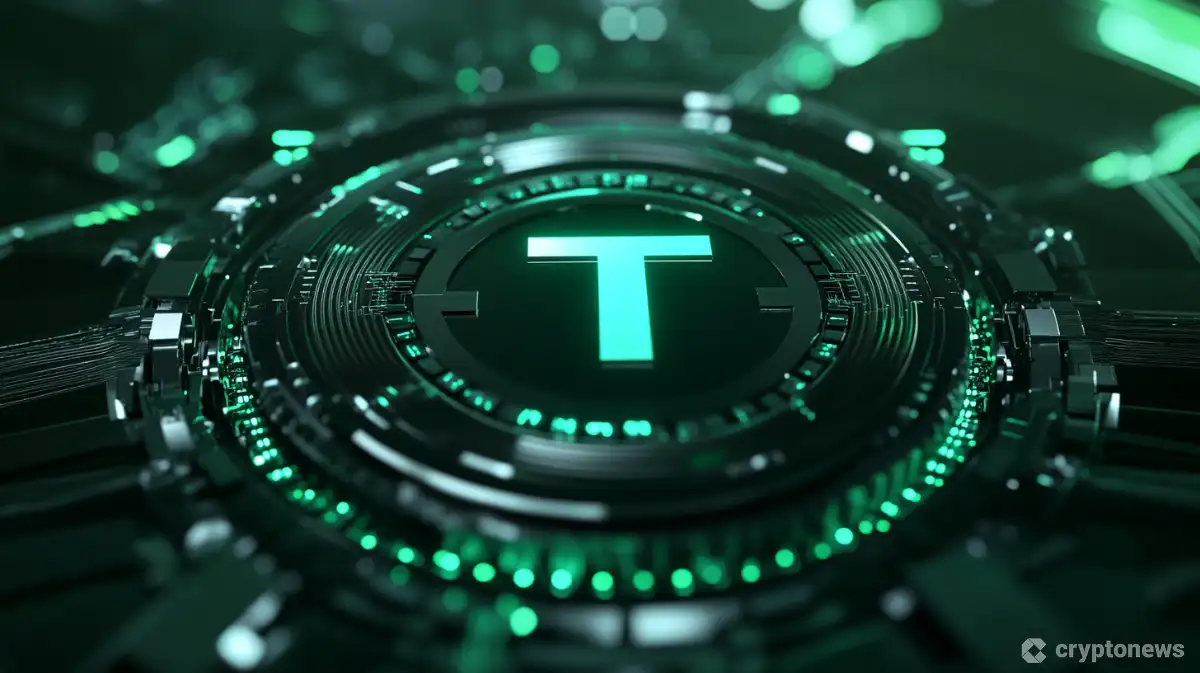 緑色に発行するデジタルなUSDT