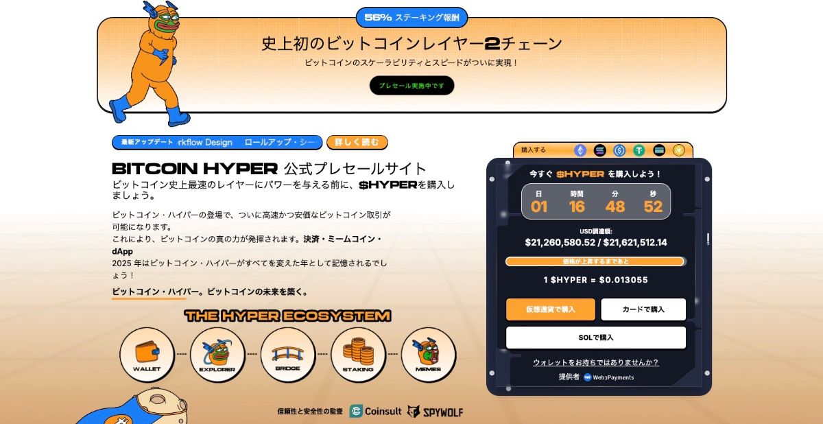 Bitcoin Hyper公式サイト