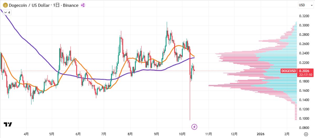 DOGE日足チャート