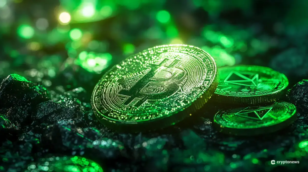 Hyperliquidを模した緑のコイン