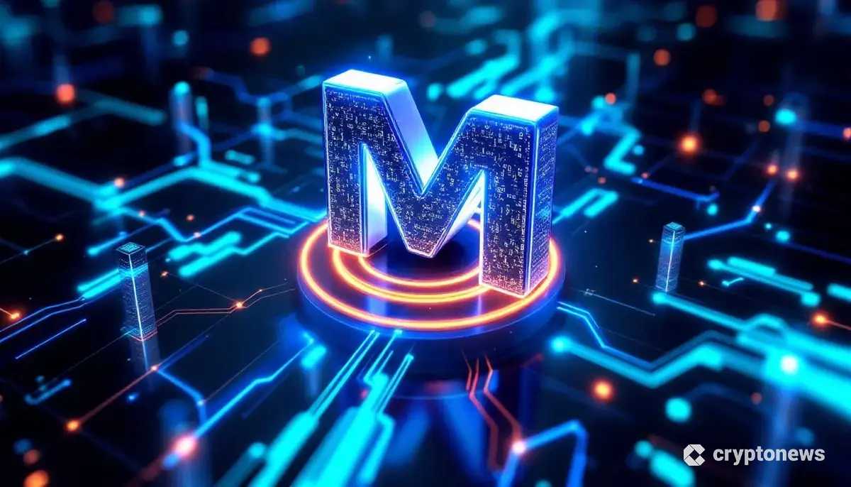 SUIブロックチェーン上で流動性が集まる様子を表現した未来的なイメージ。