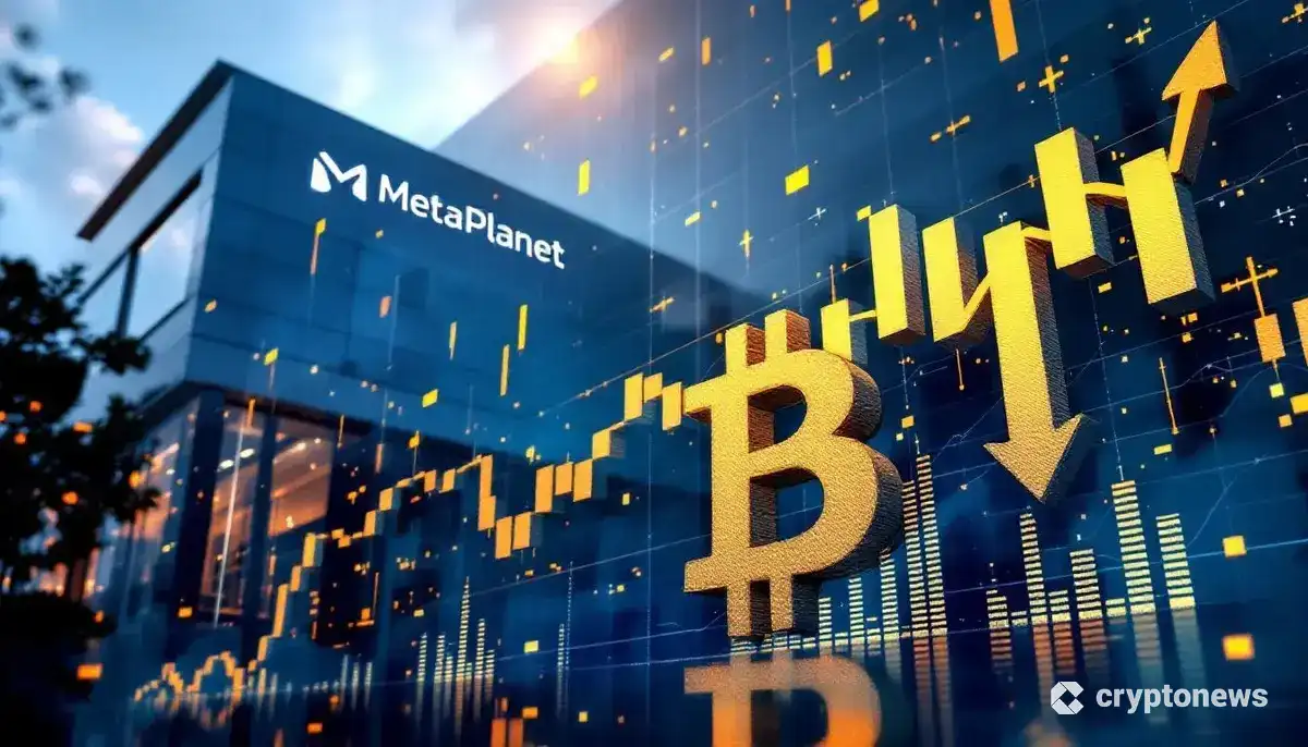 ビットコインを担保に資金調達するメタプラネットの戦略を示すイメージ画像