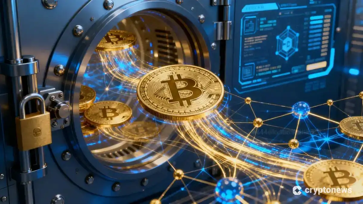 暗号資産の資産状況と透明性を表すデジタルデータの可視化イメージ