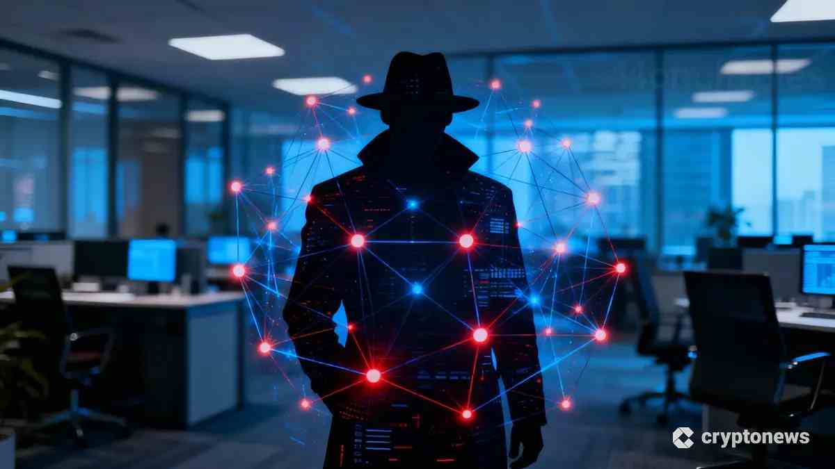 デジタルネットワークへの不正侵入をイメージしたサイバーセキュリティのイラスト