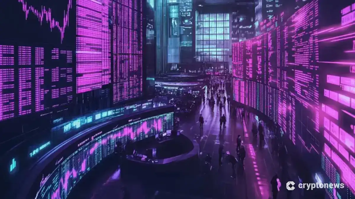 東京の株式市場フロアで、トレーダーたちがマージン口座とデジタル取引画面を使っている様子