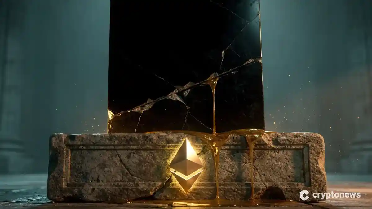 ブラックロックの象徴的な黒い岩から資金が流出する一方で、土台となるイーサリアムは輝きを失わない様子