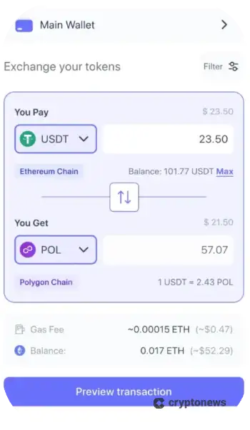 ベストウォレットのホームページ