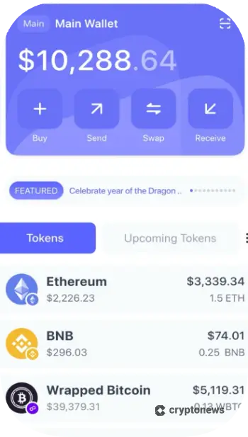 ベストウォレットのホームページトークン