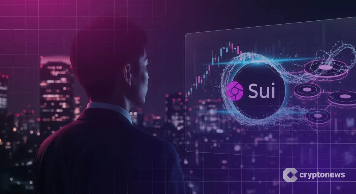 Sui仮想通貨のチャートを分析する日本人アナリスト