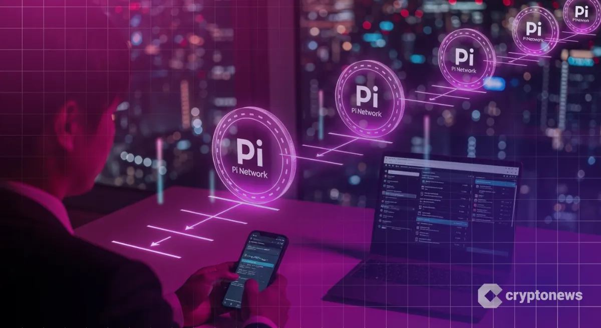 ホログラムで購入ステップを示すPi Networkコインの買い方