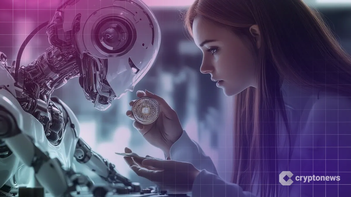 女性とロボットの画像