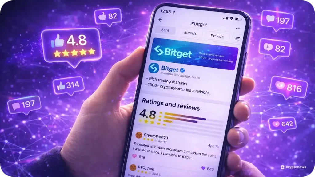 Bitgetの評判・口コミを調べている画像