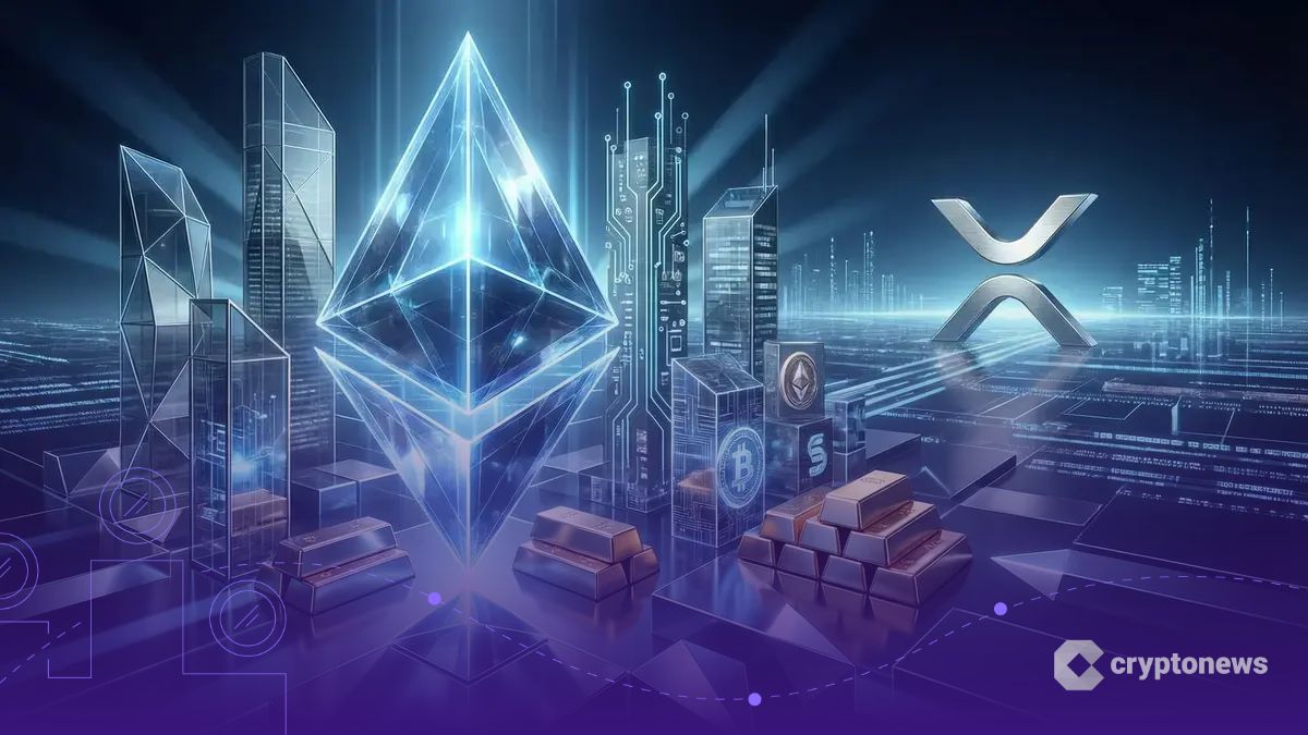 RWA市場で優位に立つイーサリアムとXRPの比較イメージ