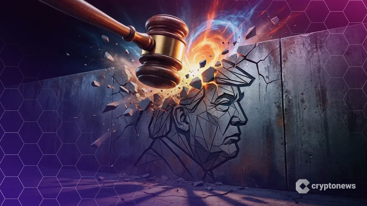 米最高裁によるトランプ関税無効化と仮想通貨市場への影響を示すイメージ画像