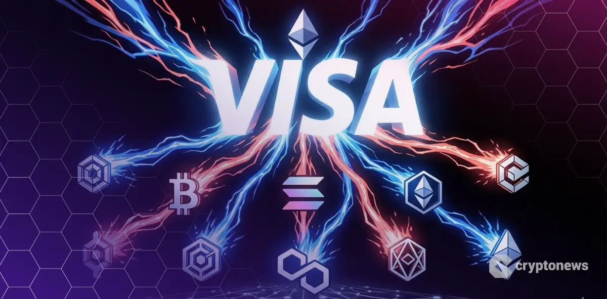 Visaが9つのブロックチェーンに決済網を拡大するイメージ