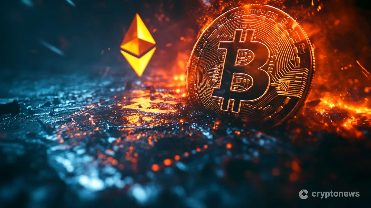 イーサリアムがビットコインに遅れをとる現状のイメージ
