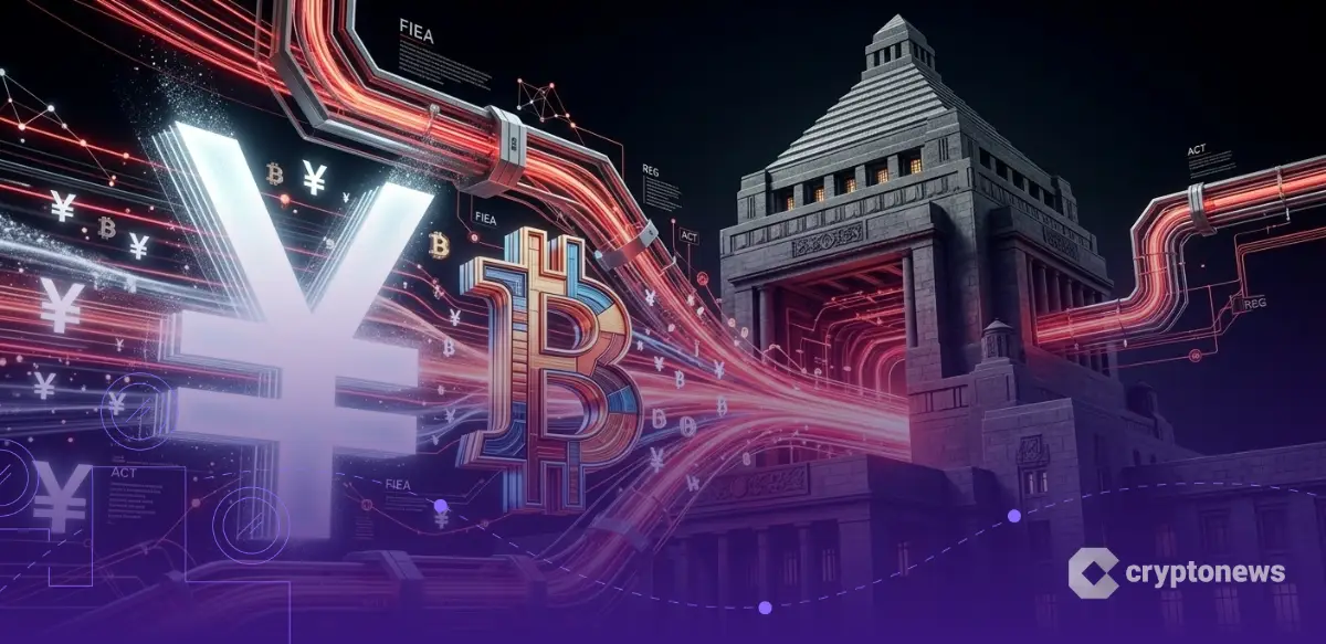 金商法への規制移管を象徴する円とビットコインの画像