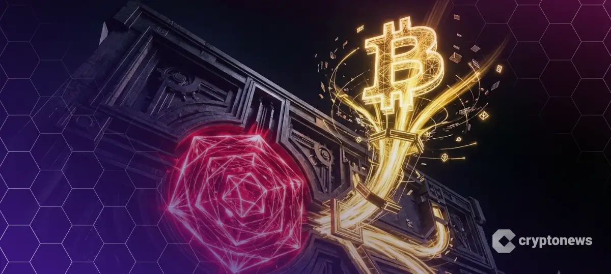 メタプラネットのロゴとビットコインが融合し、デジタル信用市場を象徴する画像