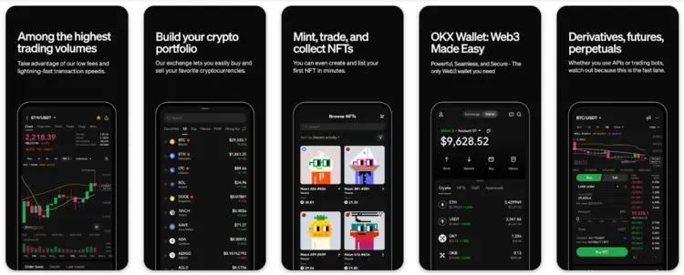 OKX - Crypto app op grote trading exchange