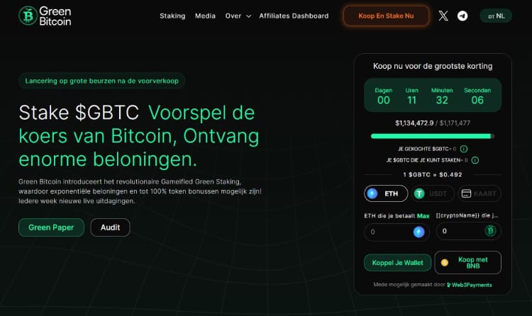 Green Bitcoin, beste DAO crypto projecten