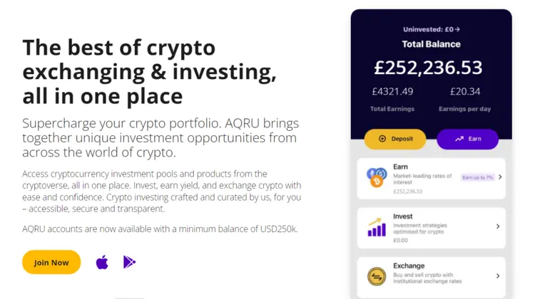 Aqru - Beste platform om passief veel geld te verdienen met crypto