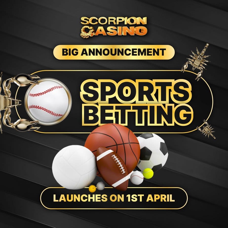 Scorpion Casino sportweddenschappen lanceren op 1 april