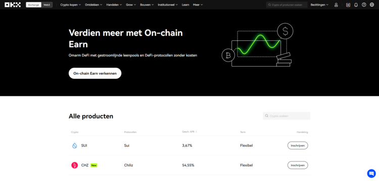 Bitcoin kopen met creditcard op platform OKX