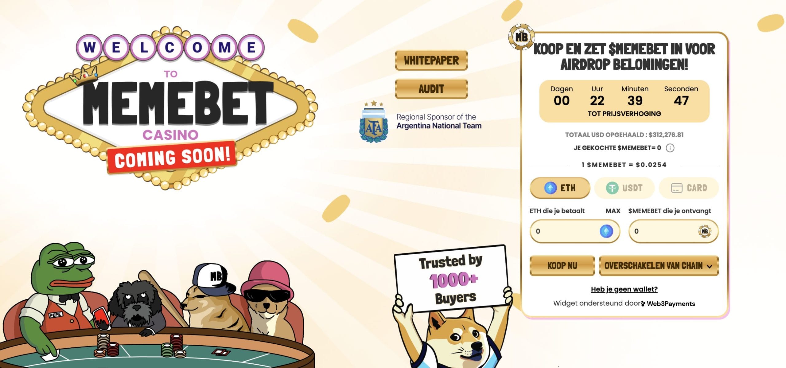 Memebet Token $MEMEBET Presale