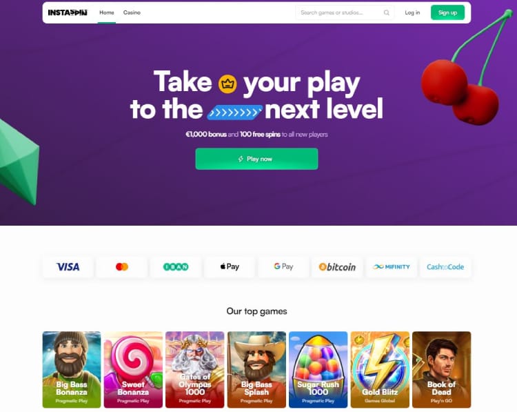 instaspin beste online casino met gratis startgeld