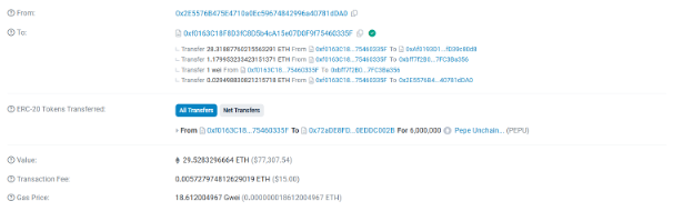 Whale aankopen $PEPU
