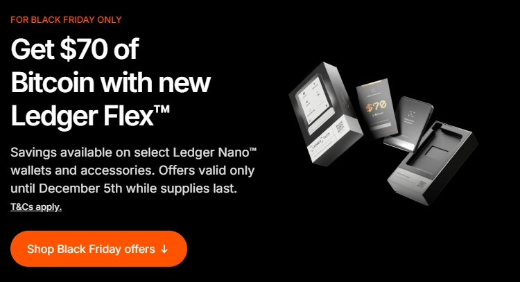 Black Friday deals bij Ledger