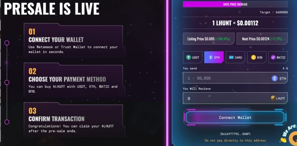 LuckHunter $LHUNT presale