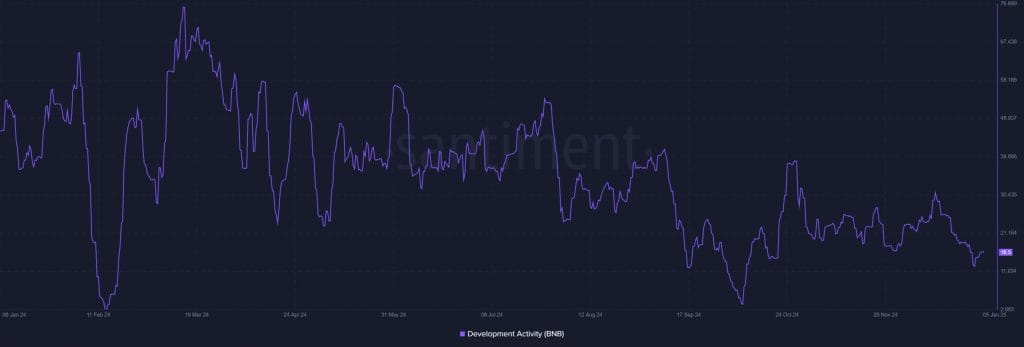 Binance Chain developer activity