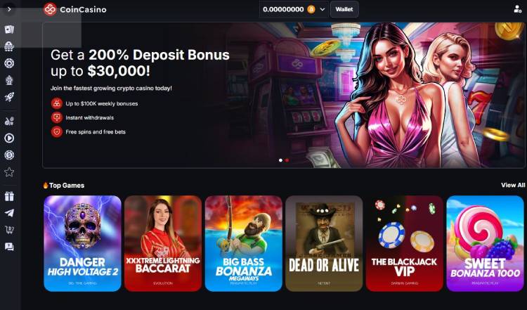 CoinCasino, crypto gokken