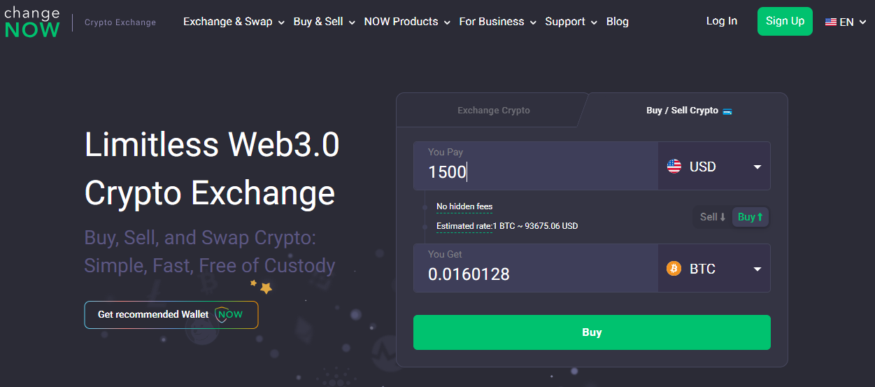 changenow no kyc excahnges