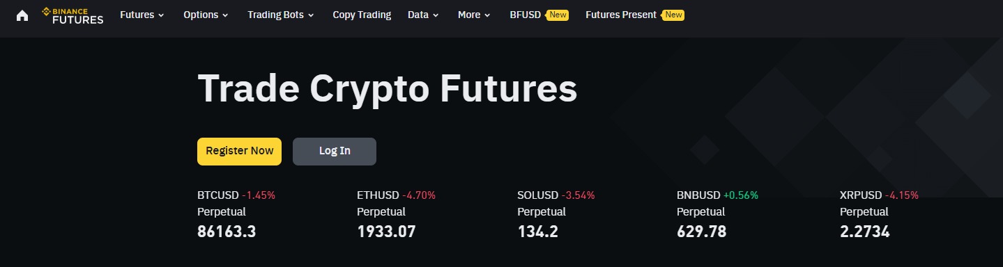 binance crypto futures trading platform