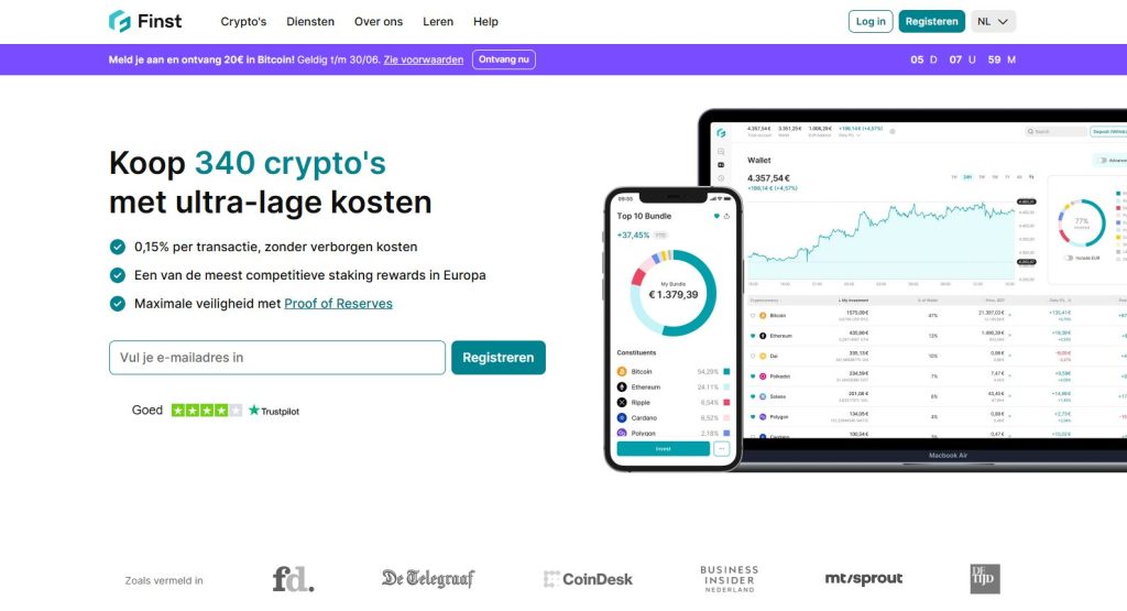finst Nederlandse P2P crypto exchange