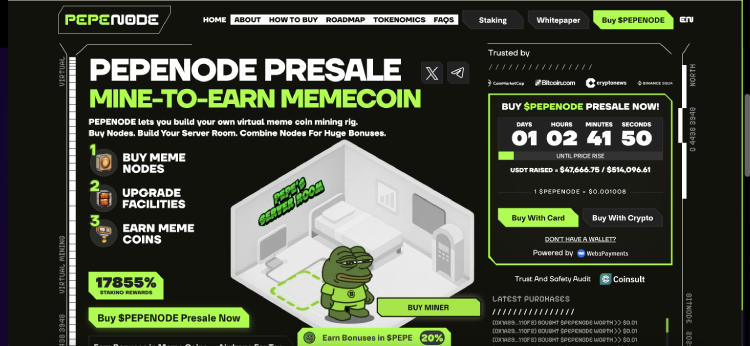 PEPENODE beste crypto presale