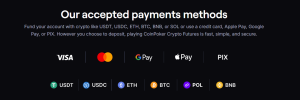 CoinFutures review - betaalmethoden
