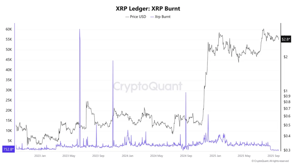 XRP-burnactiviteit