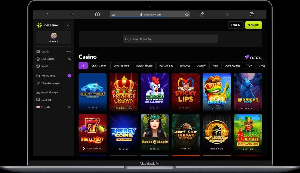 Instasino is een puur Nederlands casino zonder iDIN