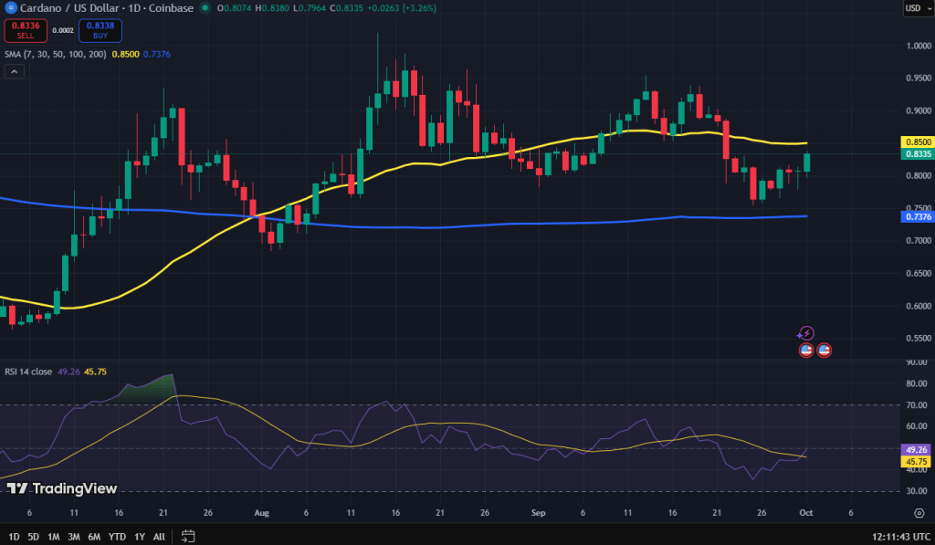 Cardano koers grafiek - Wat gaat Cardano doen?